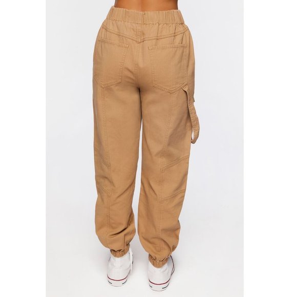 Light Khaki Forever 21 Cargo Joggers - Picture 11 of 11